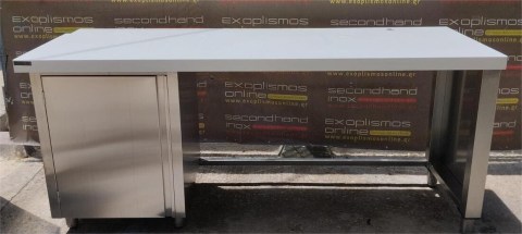 Μεταχειρισμένο Ερμάριο Ανοξείδωτο Με 1 Πόρτα & Επένδυση CORIAN